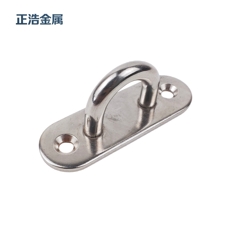 304 stainless steel oval ring door buckle load-bearing rope holder yacht awning fixed base outdoor rope buckle