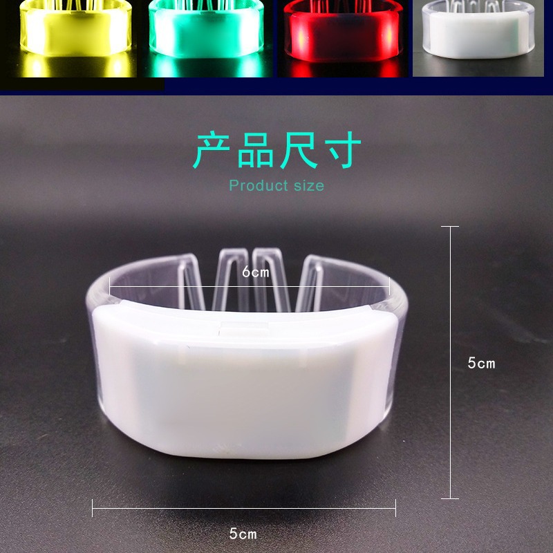 Pulsera luminosa de control remoto, tema del festival de música de control de campo de concierto, pulsera luminosa personalizada de 15 colores, pulsera intermitente