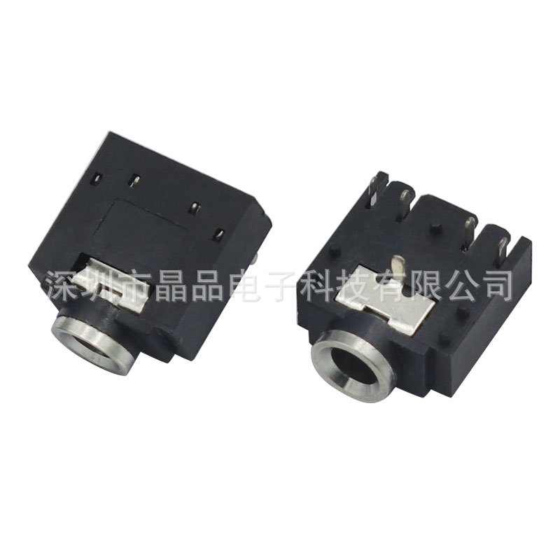 PJ-307イヤホンソケット3.5mmオーディオ母座5脚金属ヘッド直挿しダブルチャンネルソケット3f07-5p|undefined