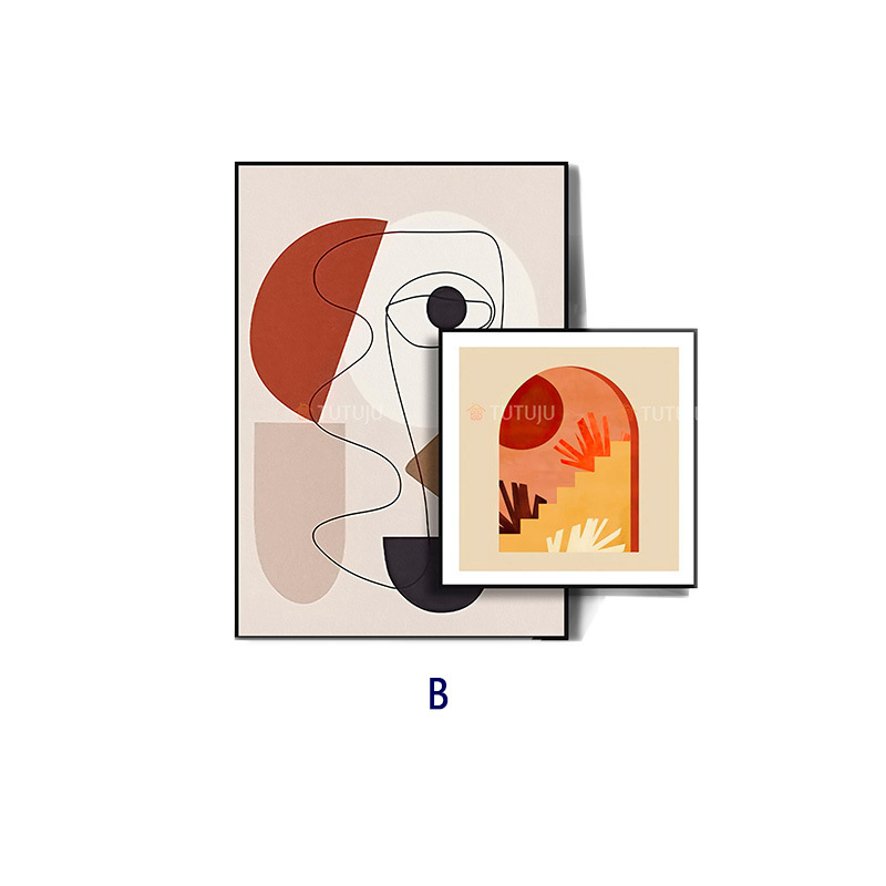 Superposición de pintura sala de estar sofá Fondo pared pintura decorativa minimalista superposición abstracta colgando pintura dormitorio cabecera comedor mural