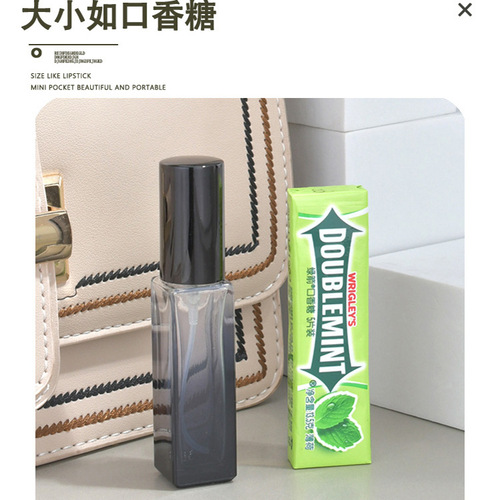 New perfume bottle portable sample press fine spray hydration artifact glass empty bottle