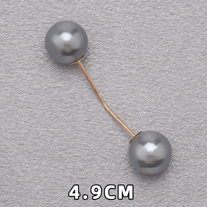 Camisas de perlas, broches de collar, suéter, vestido, cintura fija, broches decorativos simples