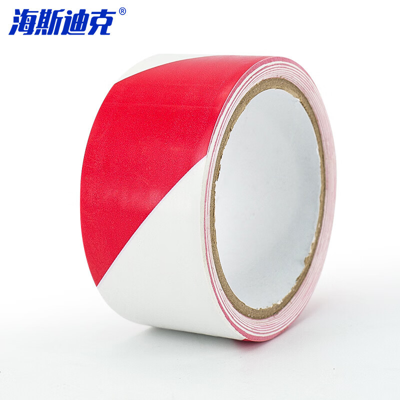 海斯迪克 警示胶带 警戒划线隔离斑马线胶带定位 10CM*16M红白双