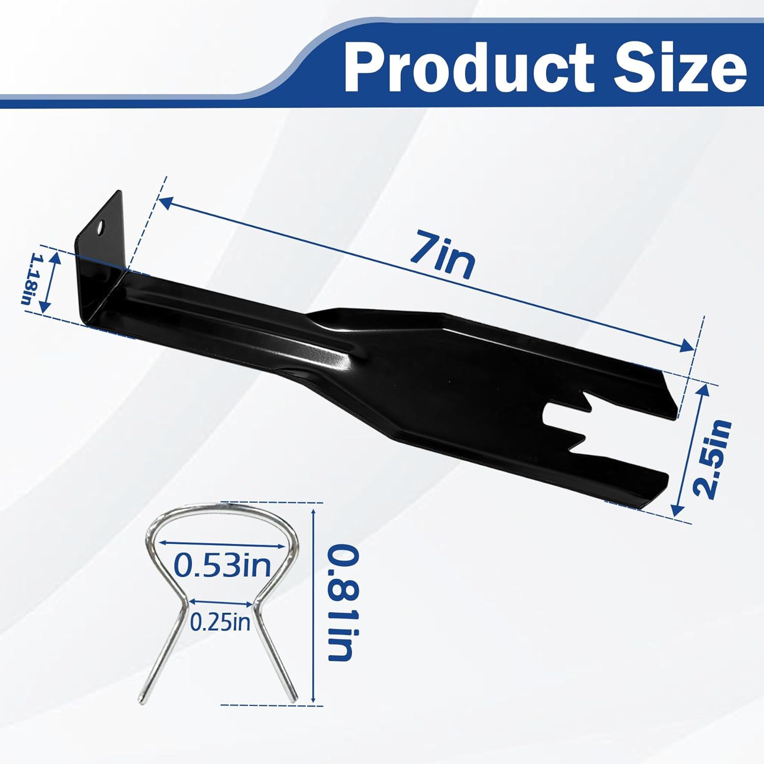 76951 Car Window Handle Removal Tool with 10 Window Handle Crank Fixing Clips