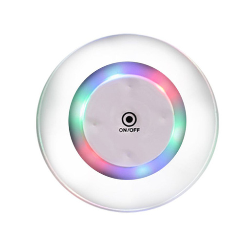 工厂批发透明水晶炫彩 酒吧KTV闪光防水底座灯 亚克力LED发光杯垫