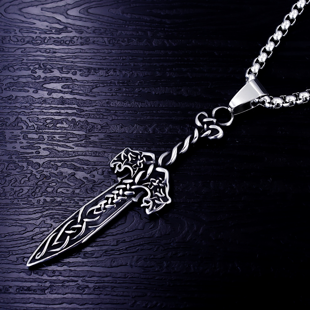 Anchor Skull Necklace Stainless Steel Pendant For Men And Women_voghion.com