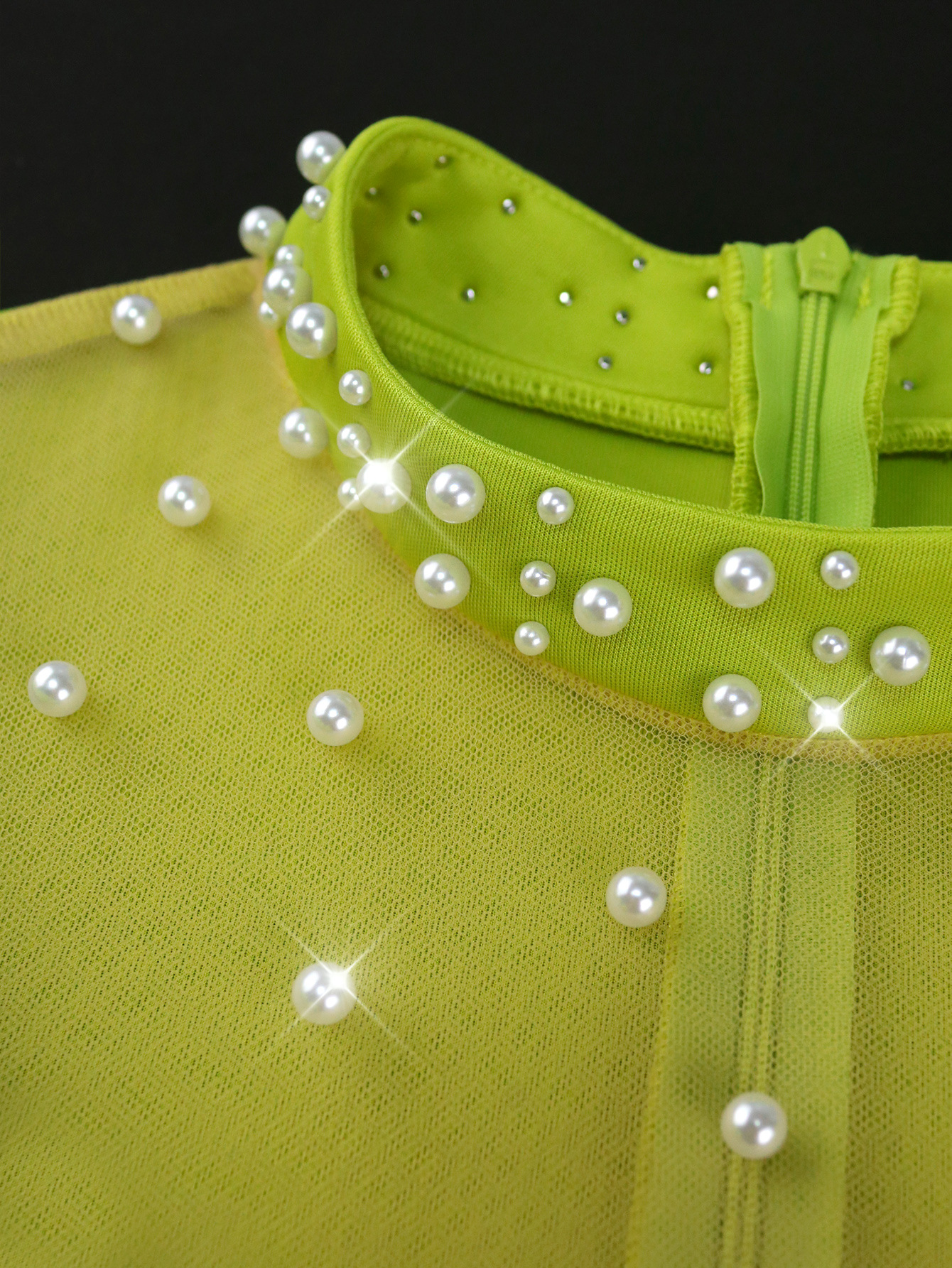 Wooden Ear See through Dress Party Cocktail High Waisted Evening Dresses