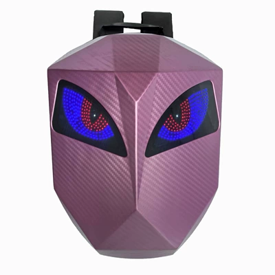 Motorcycle Helmet Backpack Cycling Safety Bag Led Luminous Cycling Backpack Pc Material Elastic Shell Expandable (Dəbilqə (Kaska) aksesuarları) - 372047cm-rose-red