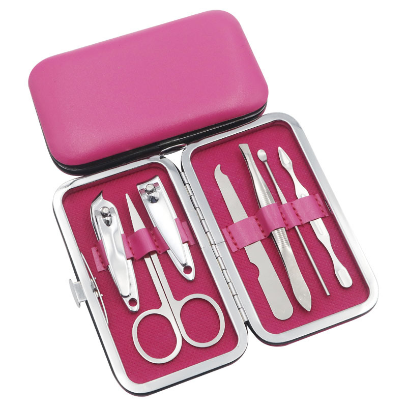 Candy Manicure Nail Scissors 7-Piece Set Nail Clippers Manicure Tools Gift Customized Printing Logo Nail Clippers Set