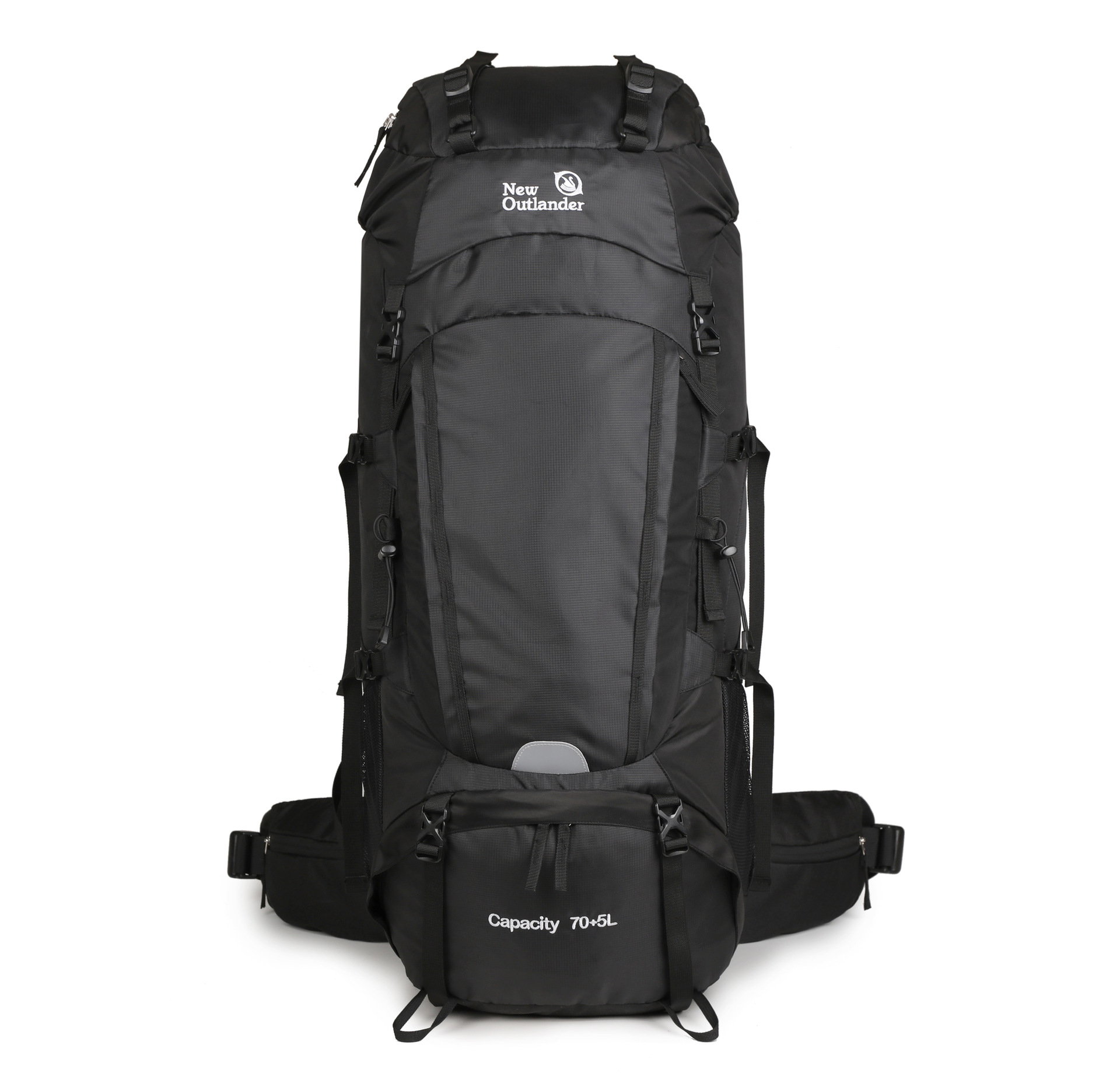 Bolsa de senderismo plegable de gran capacidad, bolsa de montañismo para deportes al aire libre de 75L