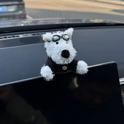 magic accessory, car dashboard – Sürətlər qutusu və əl tormozu başlıqları - flight-goggles-with-black-buckle-western-highland-style-face-down-screen