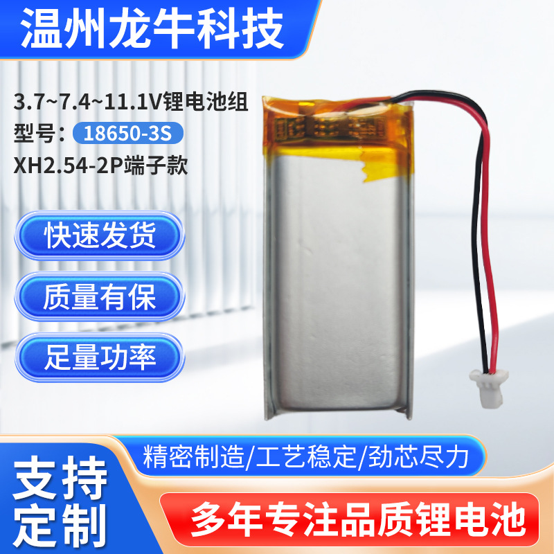 3.7V 폴리머 602040 리튬 배터리 팩 보호 보드가 있는 다중 섹션 실외 오디오 램프 터미널 배터리 팩