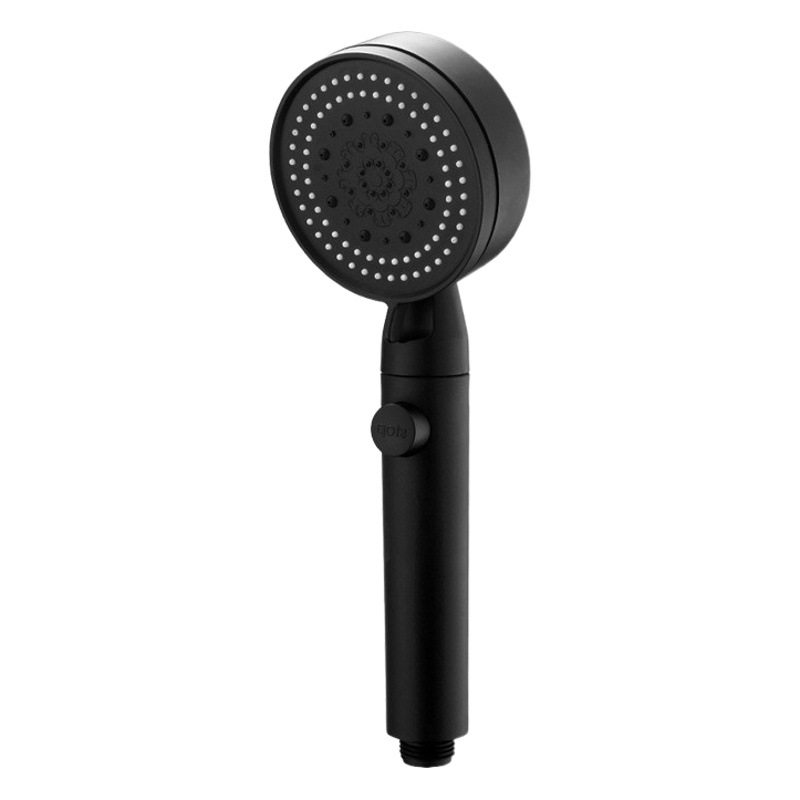 Ducha negro traje de ducha de cinco velocidades sobrealimentado boquilla de ducha de mano simple baño transfronterizo Black Warrior ducha