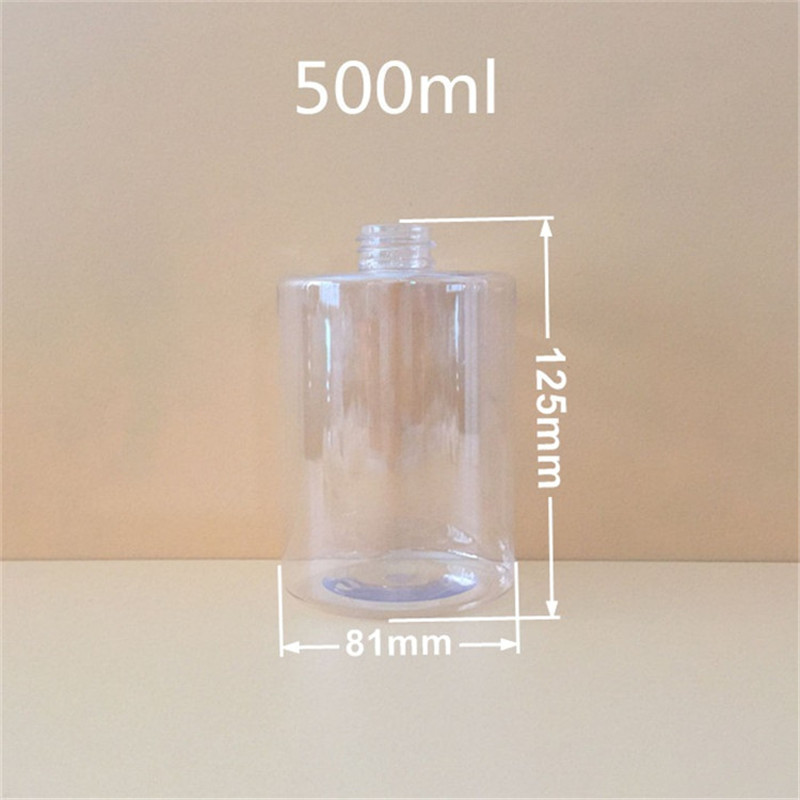 500ml塑料瓶圆柱瓶沐浴乳护发素洗手液瓶日常用品瓶PET泵头瓶