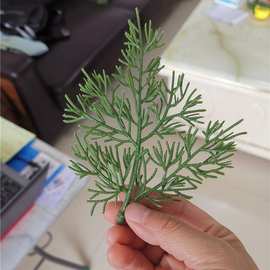 仿真蕨类植物仿真松柏叶 仿真松针 圣诞树圣诞圈圣诞工艺装饰叶子