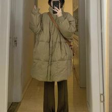 冬季棉袄女中长款大码新款2025棉衣棉服外套羽绒加厚韩版宽松黑色