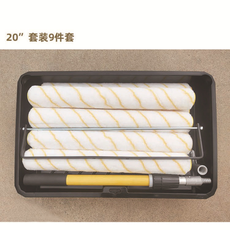 Juego de herramientas de pintura estadounidense de 18 pulgadas 20 juego completo de cepillos de rodillo transfronterizos ""