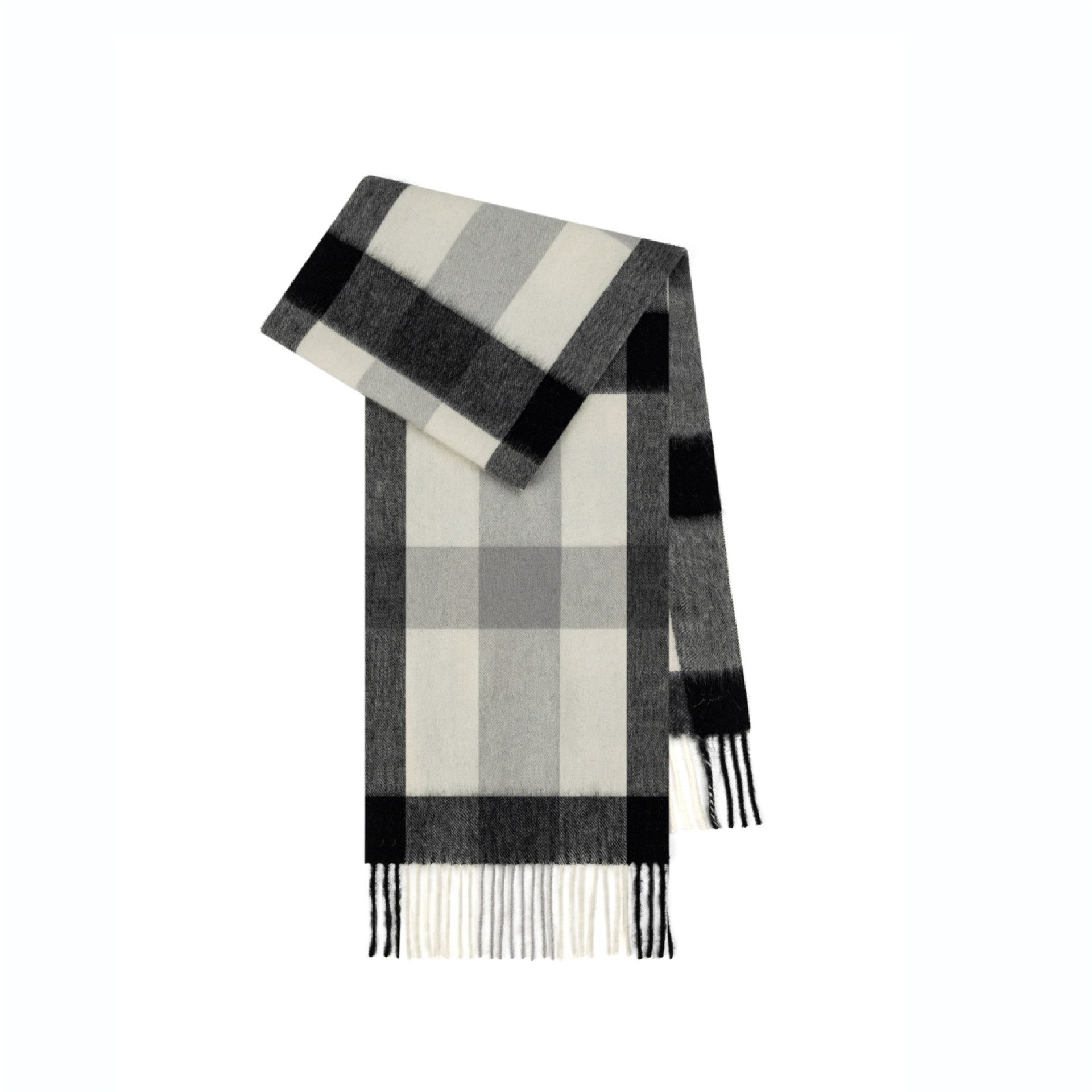 Otoño y invierno bufandas de lana de estilo británico invierno explosivo de estilo femenino de alta calidad cuello de estilo masculino a cuadros bordas gruesas chal