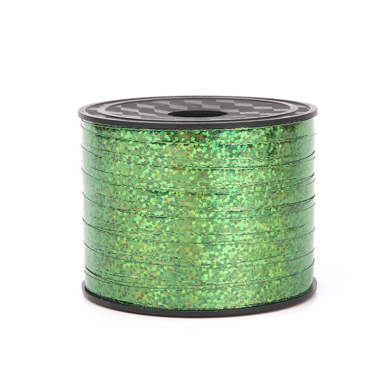 Ventas Directas de la fábrica 5mm * 100 yardas de cinta láser atmósfera decorativa cinta globo boda cinta de diseño al por mayor