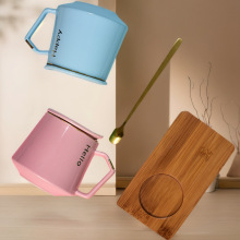 陶瓷马克杯创意ins北欧咖啡杯办公室花茶杯情侣水杯礼盒套装礼品