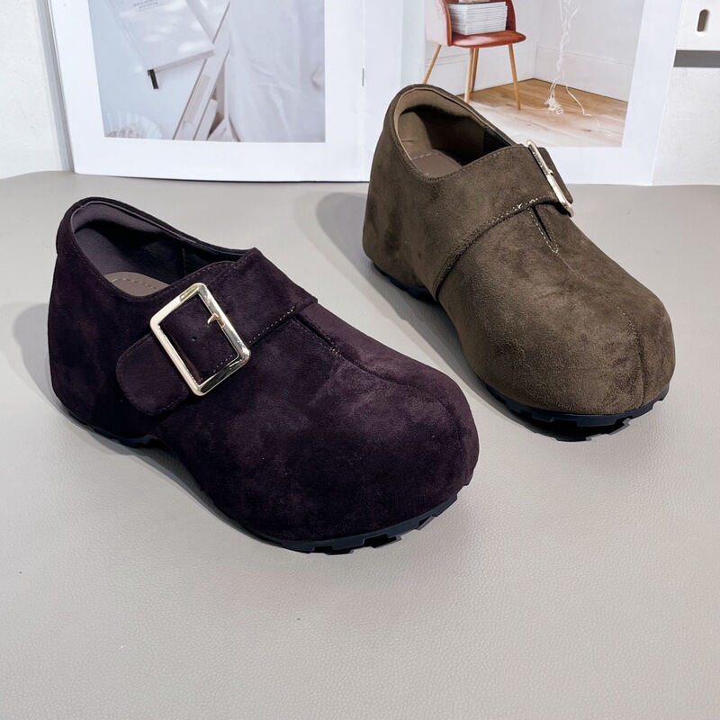 Slip-on Birkenstock-style loafers, 2026 autumn new collection, thick-soled, height-increasing, fully enclosed Birkenstock-style women's shoes Slip-on Birkenstock-style loafers, 2026 autumn new collection, thick-soled, height-increasing, fully enclosed Birkenstock-style women's shoes