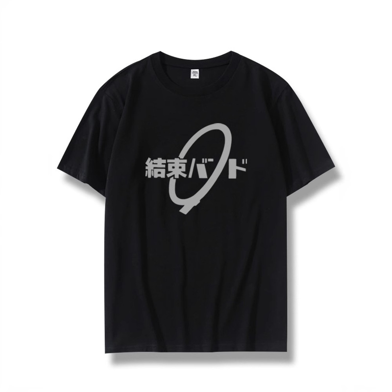 Lonely Rock Anime Peripheral Goto Ichiri Same Style Cos Short-Sleeved T-Shirt Men and Women Two-Dimensional Ending Band Clothes