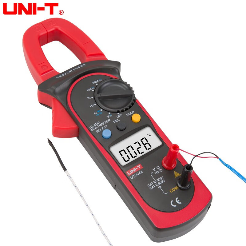 UID UNI-T UT204A reloj de pinza digital galvanómetro de pinza digital pluma de correa