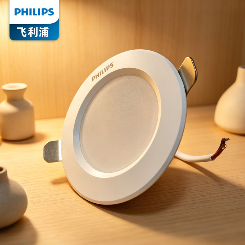Philips Dn220 Embedded Led Downlight Metal Slim Ceiling Light Ultra-Bright Home and Commercial High-Brightness Downlight Philips Dn220 Embedded Led Downlight Metal Slim Ceiling Light Ultra-Bright Home and Commercial High-Brightness Downlight