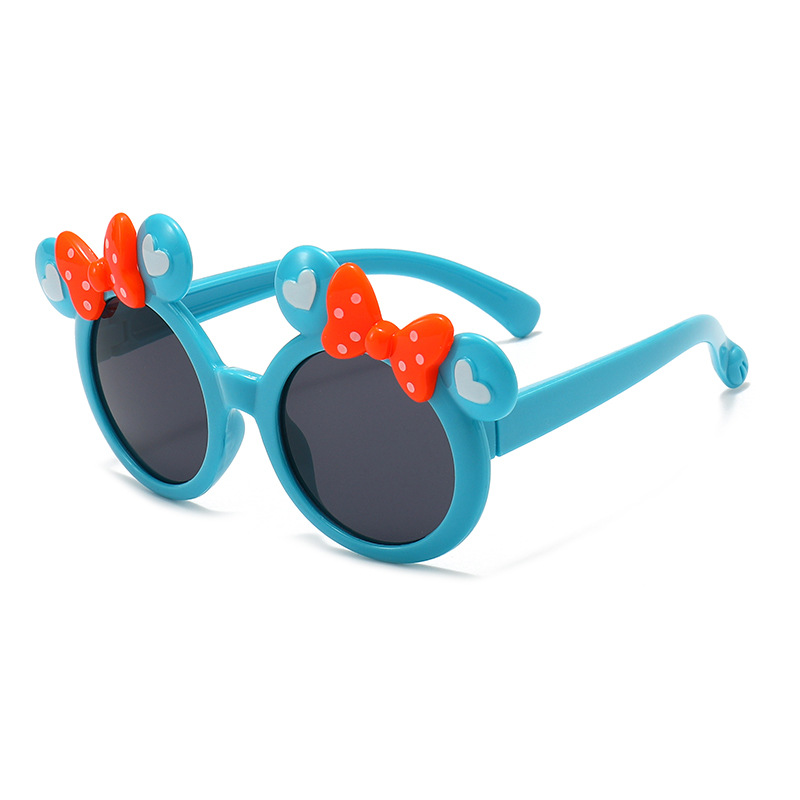 Gafas de Sol Infantiles de Dibujos Animados de Plástico, Protección UV400 para Protección Solar y Viajes