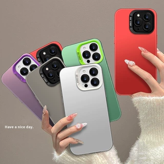 简约高级适用OPPO RENO12手机壳A3PRO防摔撞色A72磨砂彩银壳