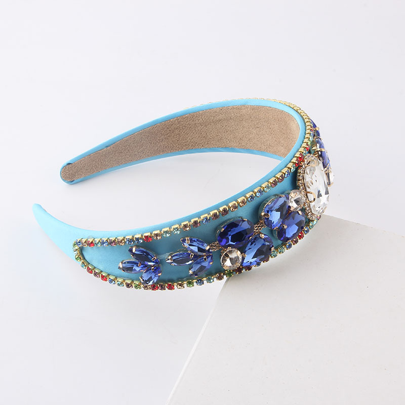 New Baroque Diamond-studded Gems Colorful Headbands Wholesale Nihaojewelry display picture 3