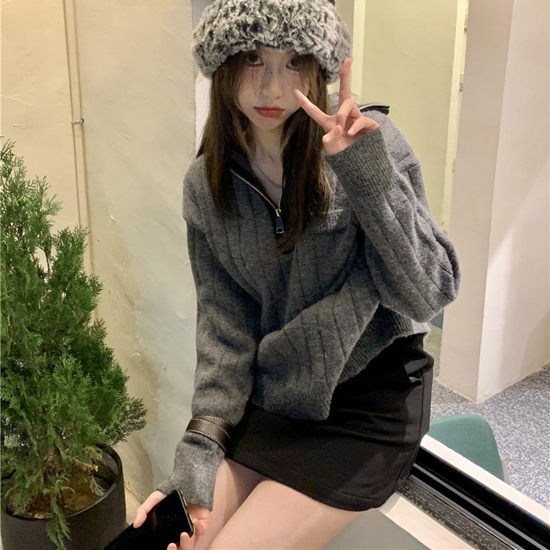 (2개) 샘플 맞춤형 여성 의류 소스 제조업체를 매핑하기 위해 대외 무역 법인 전자 상거래 주문 스웨터 스웨터 여성 가공에 집중