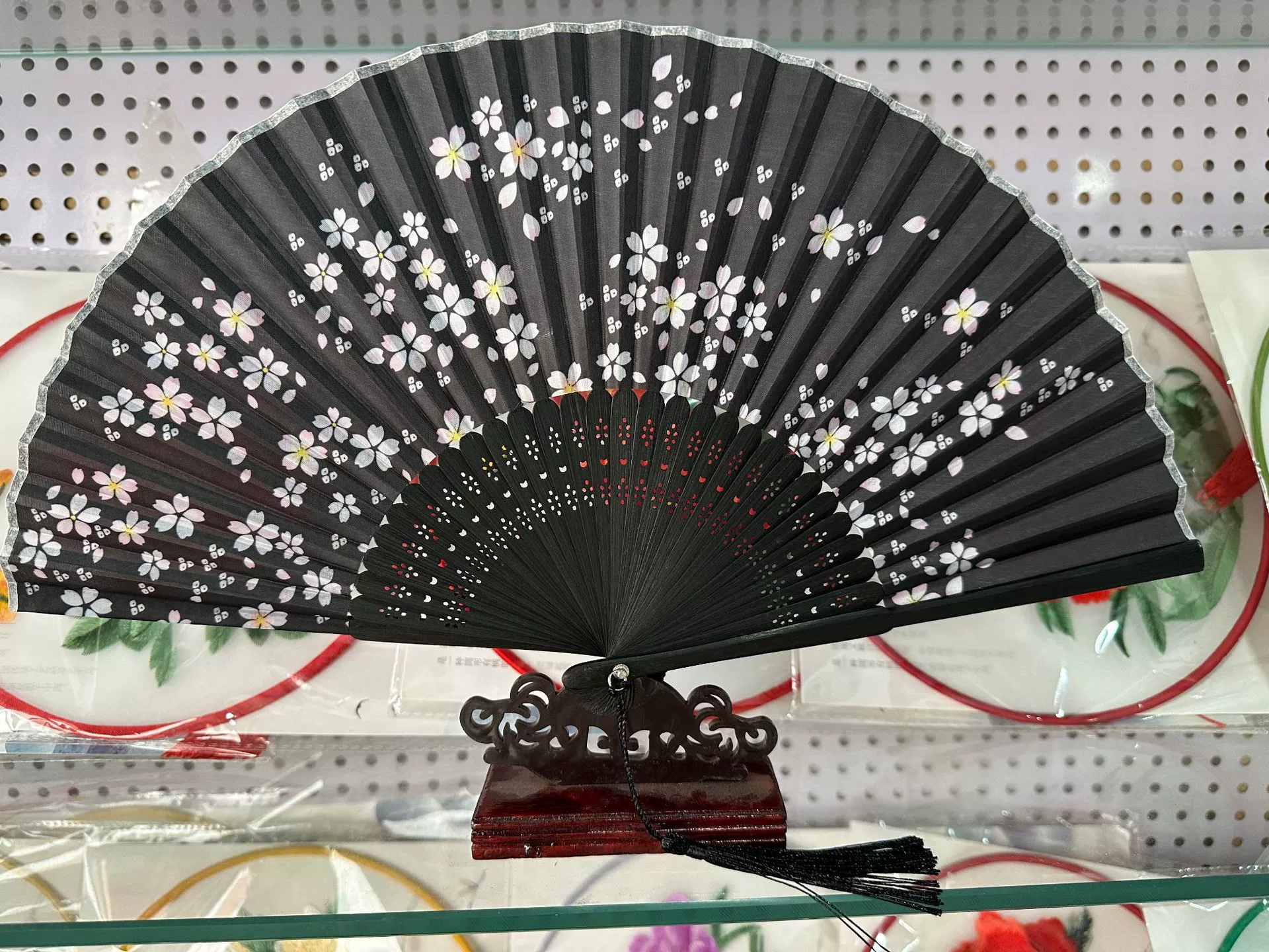 Folding Hand Fan Hanfu Style, Silk-screen Print, High-definition Patterns, Fine Workmanship