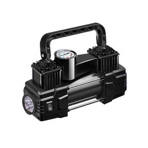 Pump for Tire Inflation, Electric Portable Dual-Cylinder Tire Inflator with Car Function, High-Pressure Portable Smart Pump