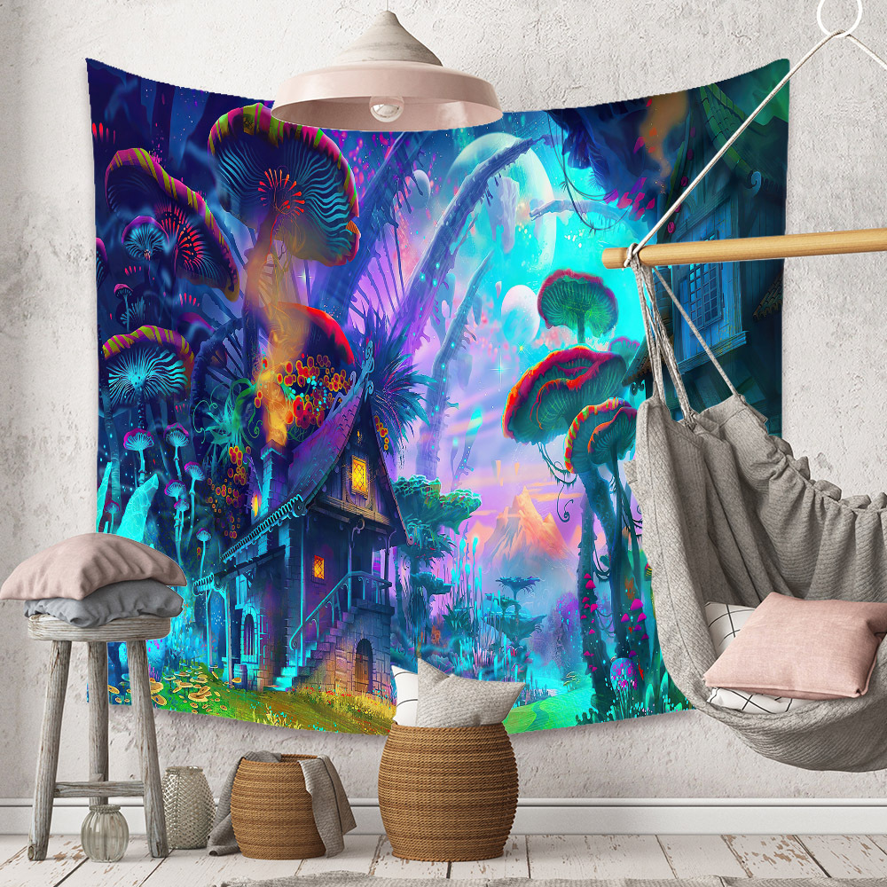 Bohemian Style Bunte Pilze Printed Tapisserie Großhandel Nihaojewelry display picture 79