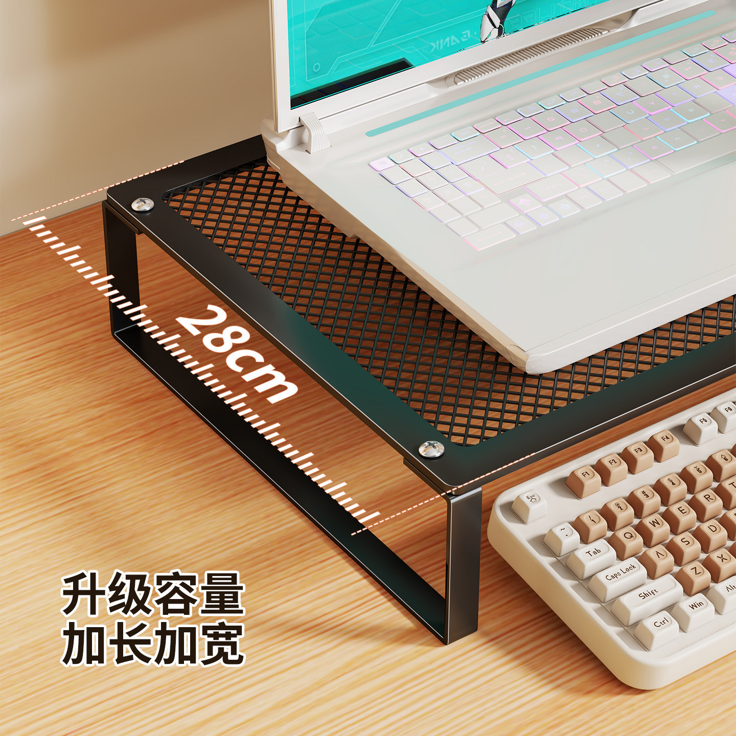 Soporte de Refrigeración para Laptop Plegable, Elevador para Escritorio