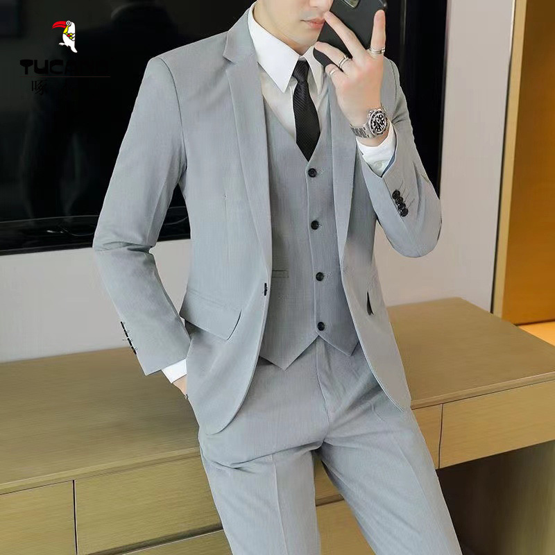 라이트 그레이 [슈트+셔츠+바지]