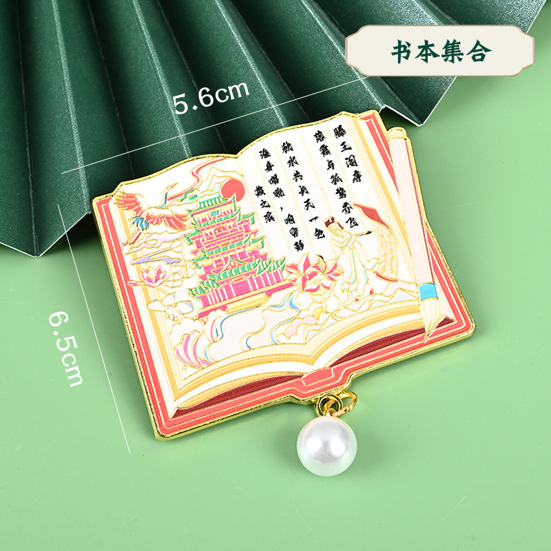 南昌シリーズ金属冷蔵庫マグネット滕王閣金属栓抜き正方形スタンプ南昌コレクション観光スポット冷蔵庫マグネット|undefined