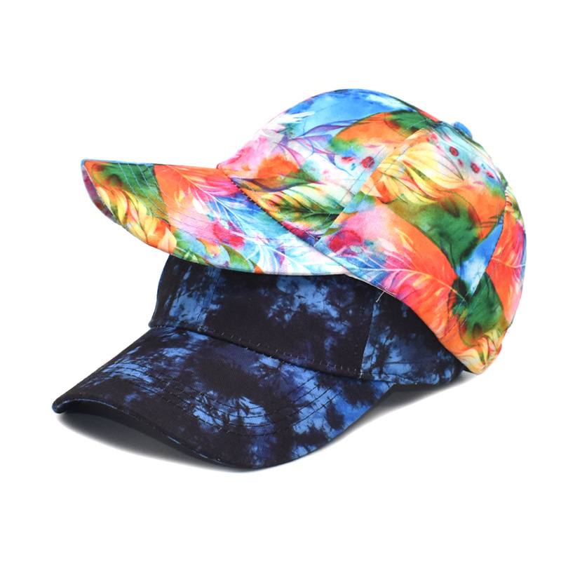 Unisex Fashion Color Block Printing Curved Eaves Baseball Cap display picture 2