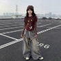 星星女童印花牛仔套装