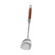 316 Stainless Steel Spatula Food Grade Household Cooking Spatula Wooden Handle Spatula Set Thickeneded Long Handle Iron Spatula