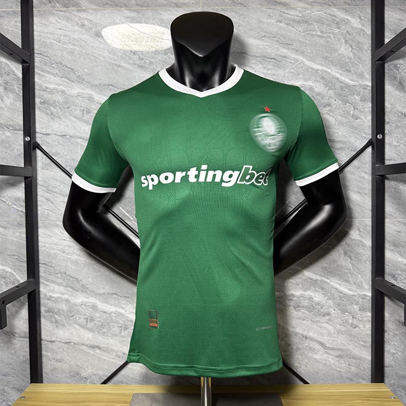 Camiseta de Fútbol del Palmeiras de Poliéster Personalizable y Manga Corta para Deportes