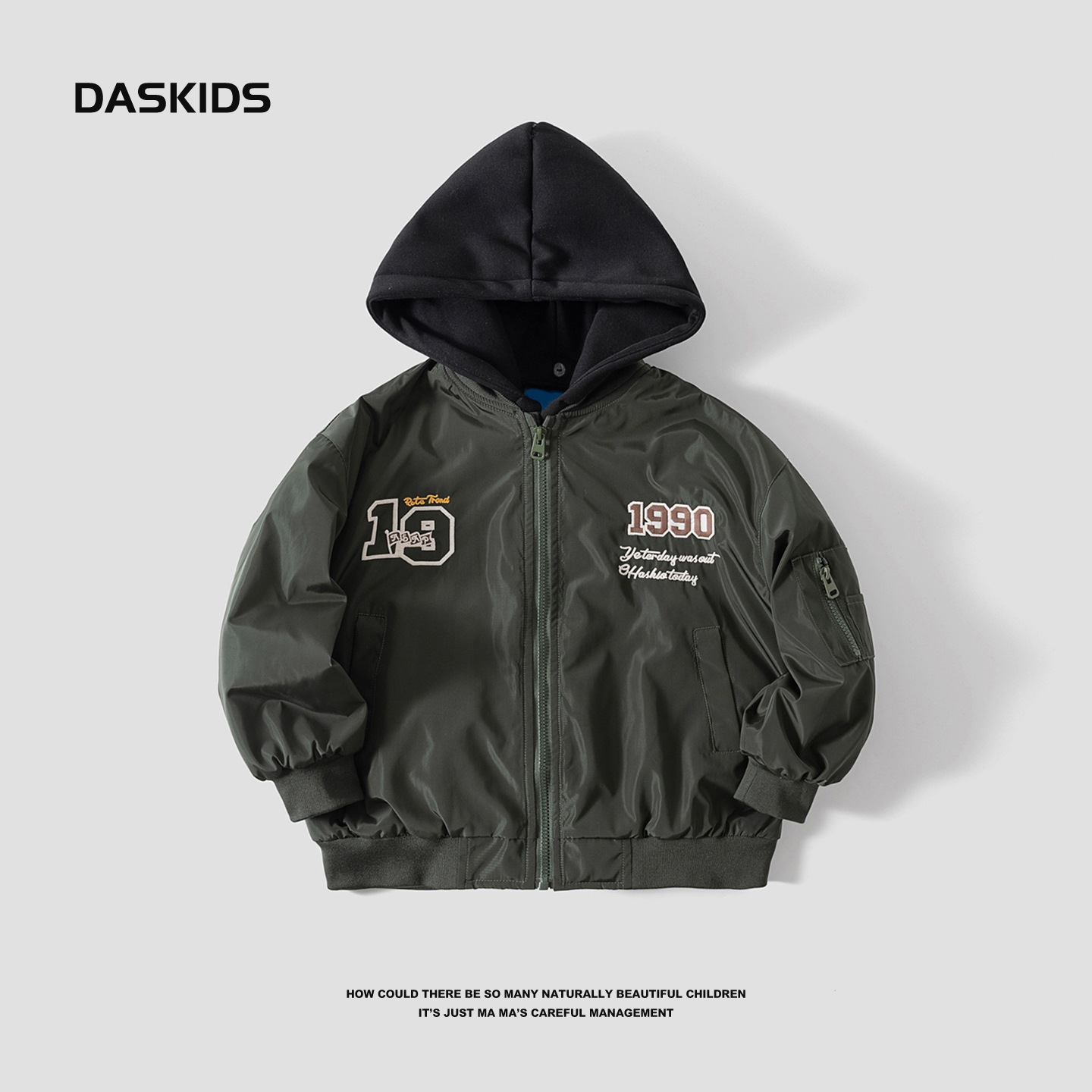 Hombres de invierno americano impermeable con capuchón de béisbol de algodón 2025 nuevo niño de algodón engrosado abrigo caliente