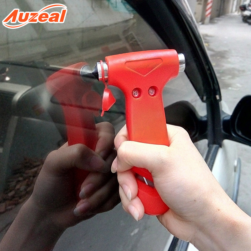 Car multi-function safety hammer two-in-one car metal solid window breaker mini gift emergency escape hammer