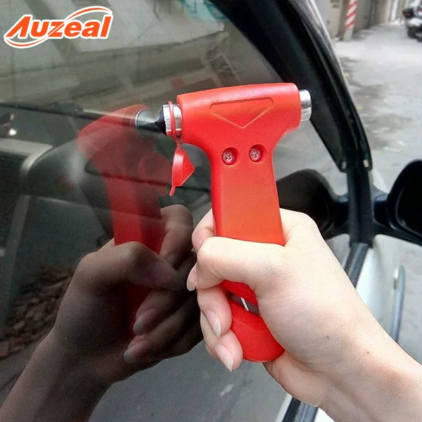Car multi-function safety hammer two-in-one car metal solid window breaker mini gift emergency escape hammer