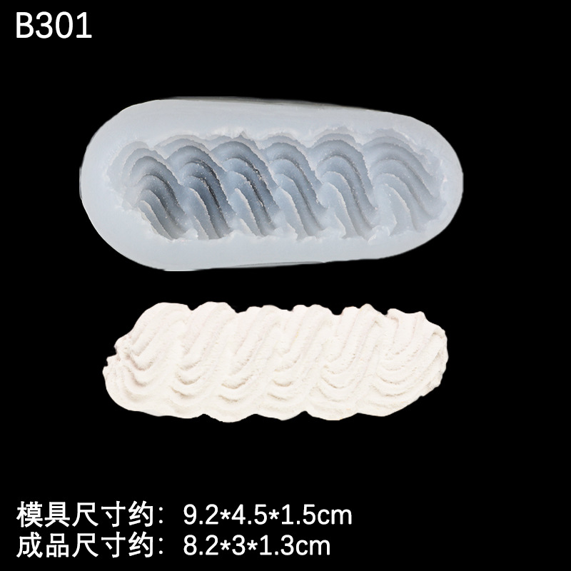 Helado de conejo de crema de rollo suizo 3 piezas de crema de fresa molde de silicona en forma de tira decorativa molde de pellizco de bricolaje