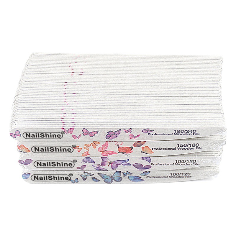 NAIL knife type wood chip color waterproof wear-resistant NAIL file pure white sandpaper file trimming special rubbing thin grinding