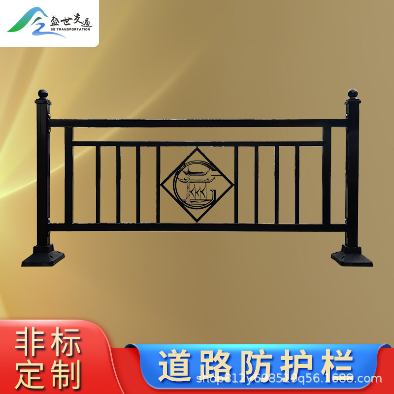 机动车分流栏隔离人行道栏杆防撞栏车辆市政道路栅栏中央隔离护栏