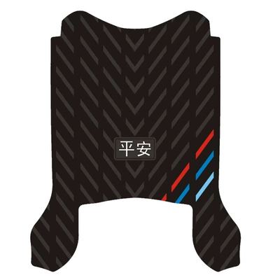 Suitable for Luyuan S70-L2.0 Electric Vehicle Rubber Foot Pads, Safe Three-Stripes Waterproof and Anti-Slip Foot Pedal Pad Accessories (Motorcycle pedals) - new-thickened-foot-pads
