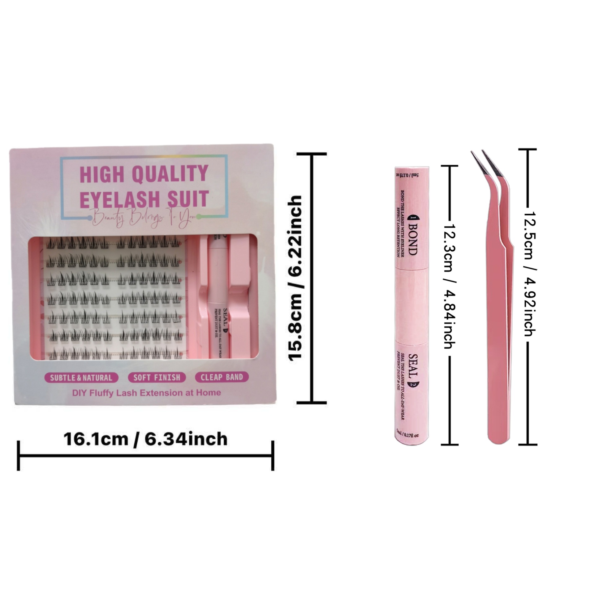 Las pestañas falsas transfronterizas 30 - 100D densas mezcladas europeas y estadounidenses autoinjerto de pestañas libro de pestañas falsas Amazon